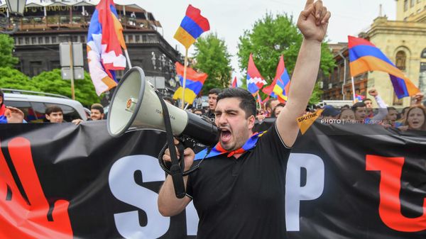 Акция протеста Стоп, Никол (28 апреля 2022). Еревaн - Sputnik Армения