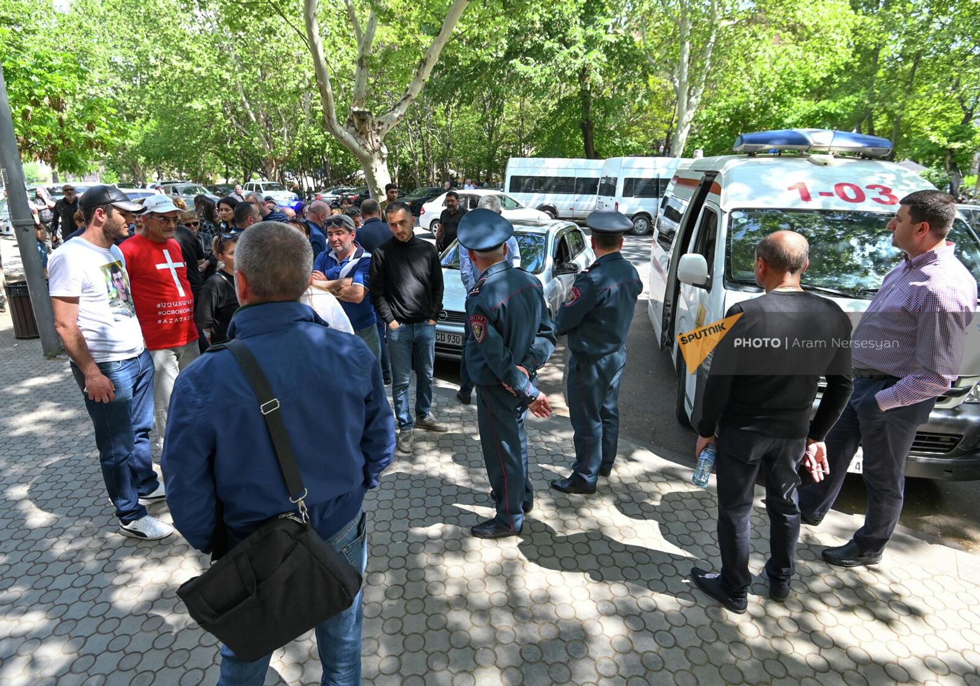 Акция протеста родственников погибших в 44-дневной войне у здания генпрокуратуры (30 апреля 2022). Еревaн - Sputnik Արմենիա, 1920, 30.04.2022
