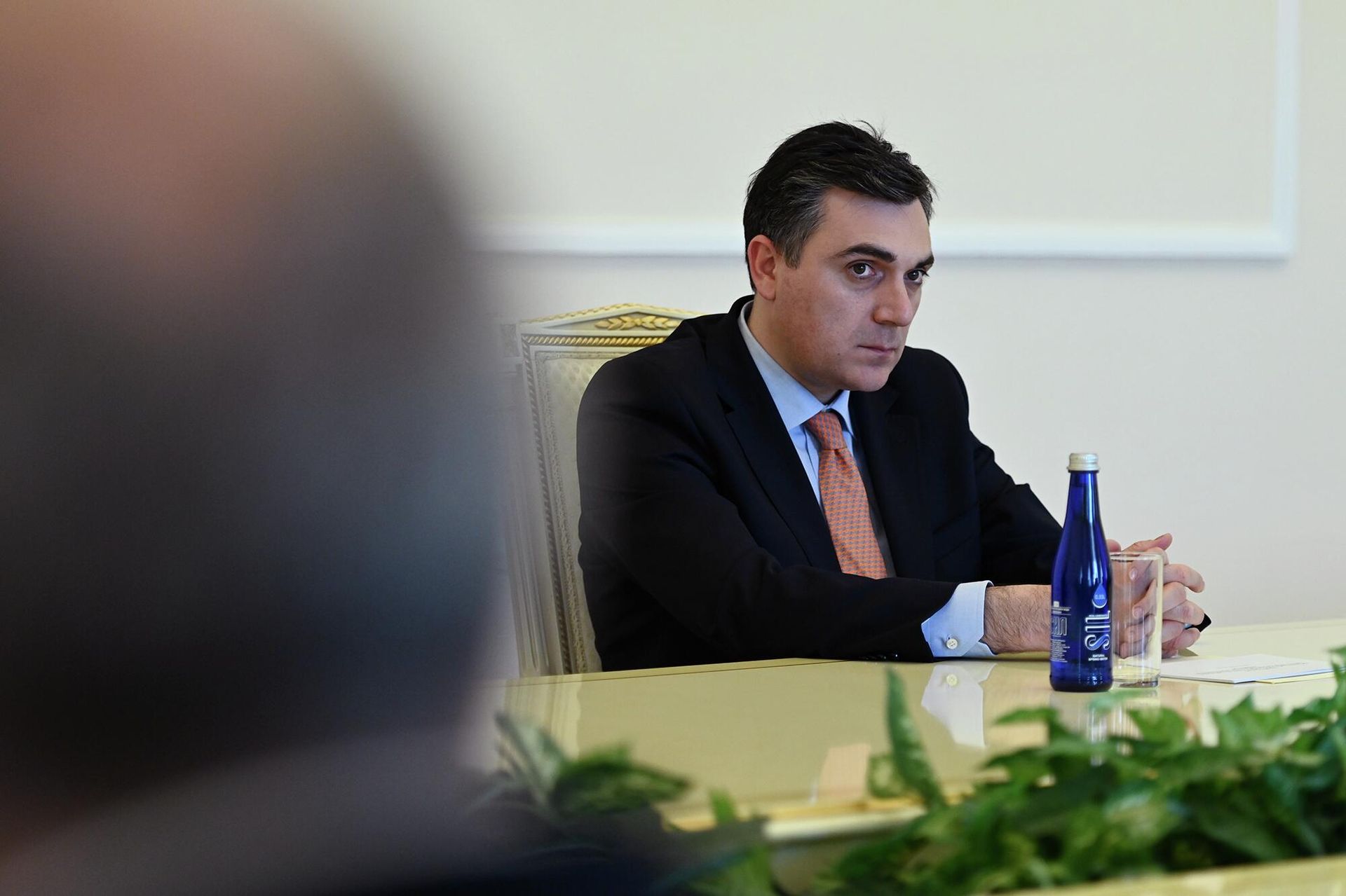 Президент Ваагн Хачатурян принял министра иностранных дел Грузии Илью Дарчиашвили, прибывшего в Армению с официальным визитом (30 апреля 2022). Еревaн - Sputnik Արմենիա, 1920, 30.04.2022