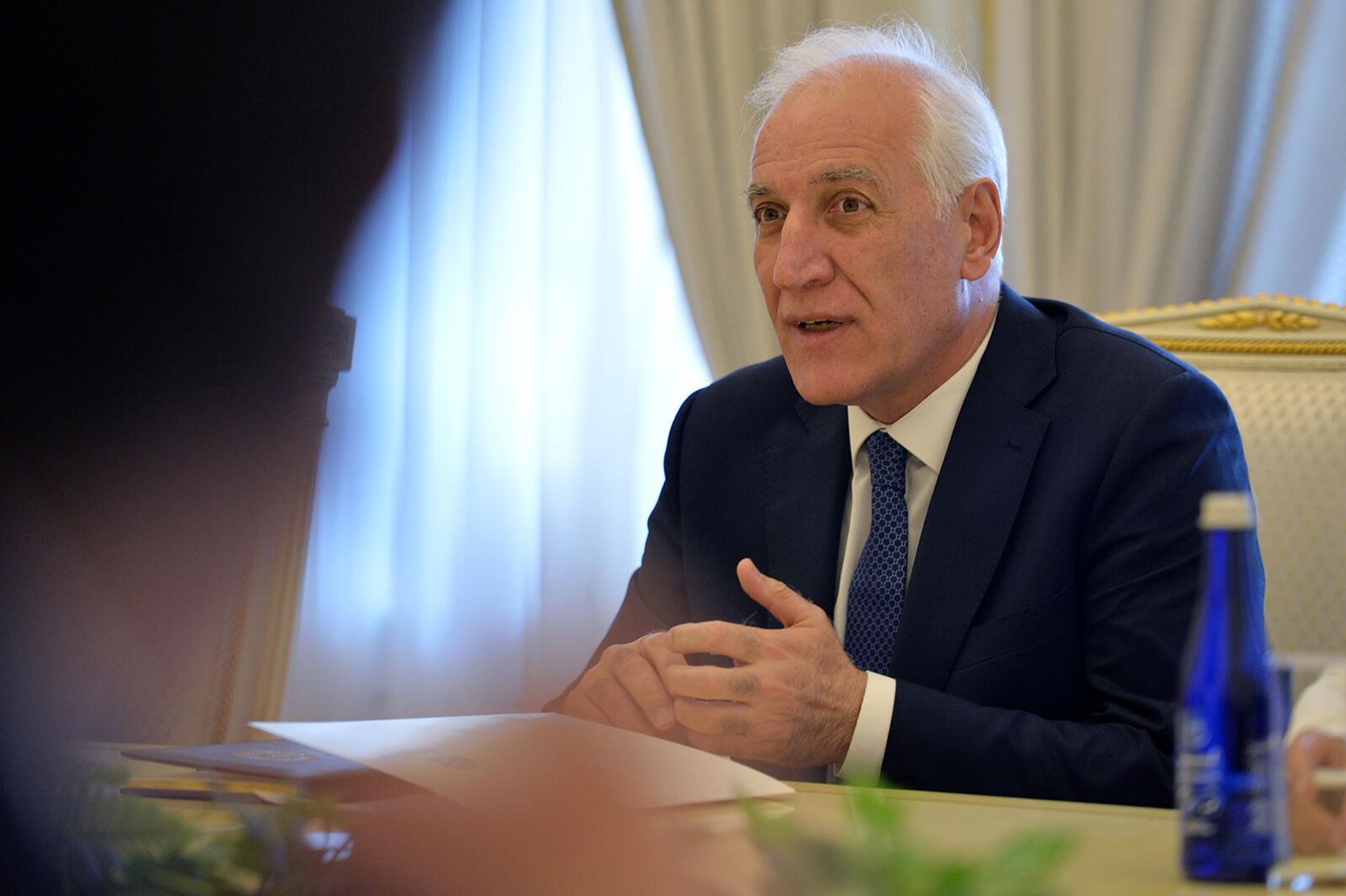Президент Ваагн Хачатурян принял мэрa Парижа Анн Идальго (28 мая 2022). Еревaн - Sputnik Արմենիա, 1920, 28.05.2022