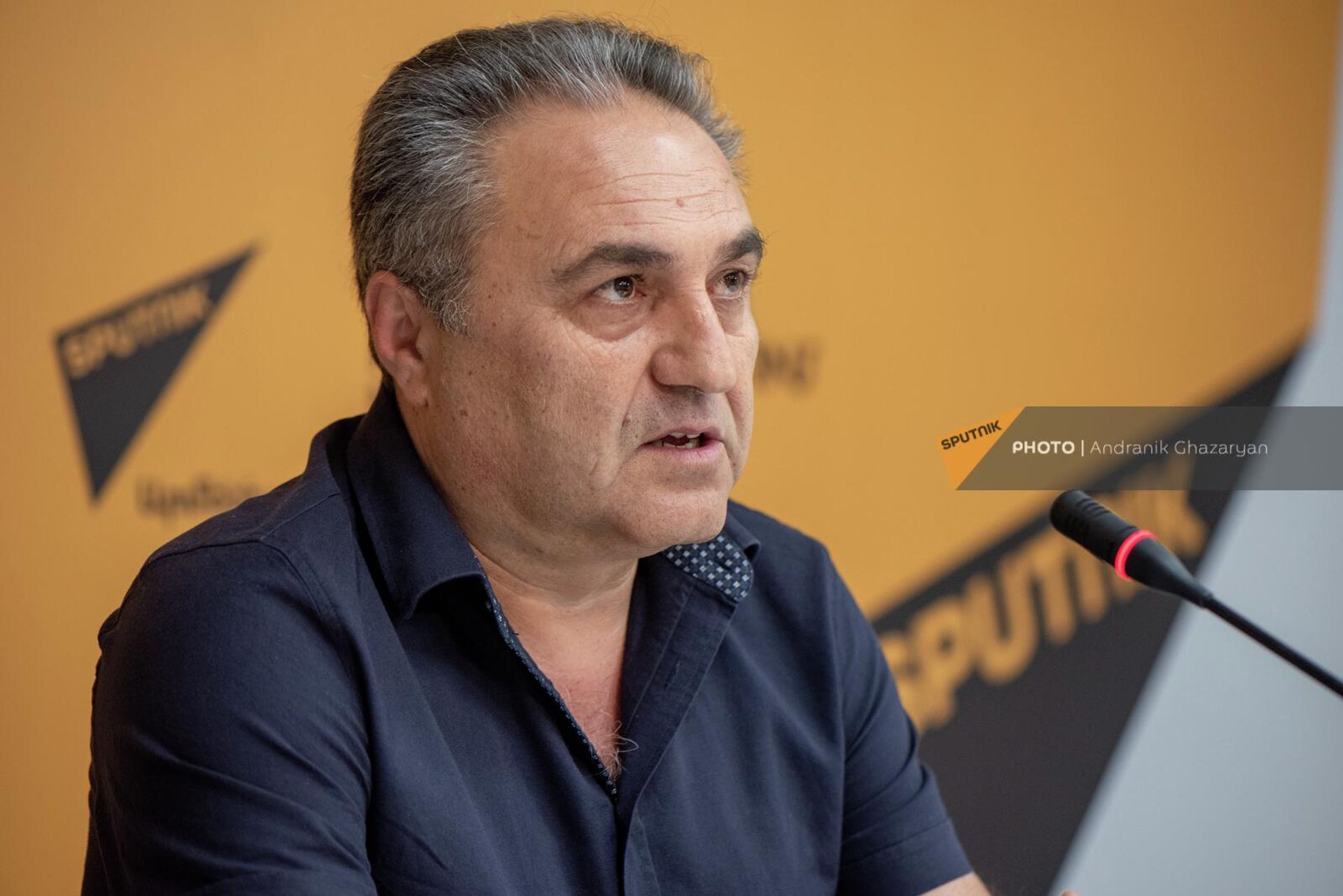 Политический аналитик Армен Багдасарян на пресс-конференции в мультимедийном пресс-центре Sputnik (8 июня 2022). Еревaн - Sputnik Արմենիա, 1920, 08.06.2022
