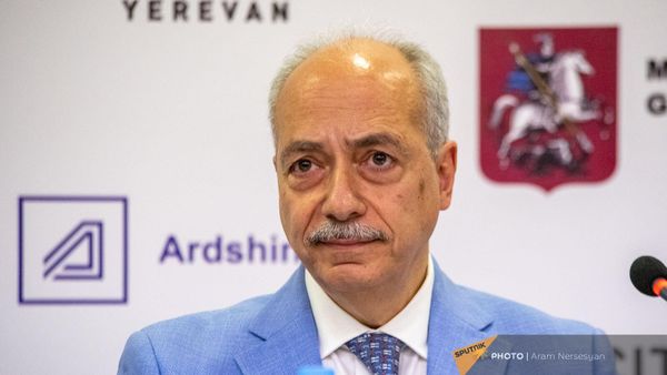 Президент Synopsys Armenia Ерванд Зорян на пресс-конференции в рамках форума WCIT 2019 (8 октября 2019). Еревaн - Sputnik Армения