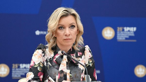 Официальный представитель Министерства иностранных дел России Мария Захарова на брифинге в рамках XXV Петербургского международного экономического форума – 2022 (15 июня 2022). Санкт-Петербург - Sputnik Армения