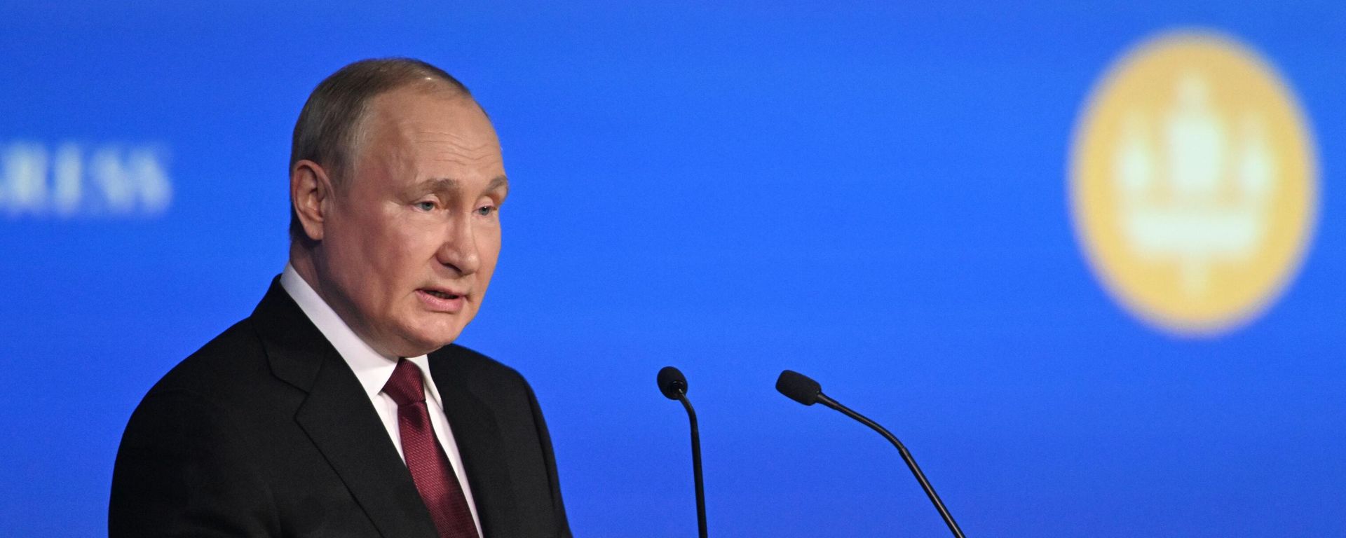 Президент РФ Владимир Путин выступает на пленарном заседании юбилейного, XXV Петербургского международного экономического форума (17 июня 2022). Санкт-Петербург - Sputnik Армения, 1920, 17.06.2022
