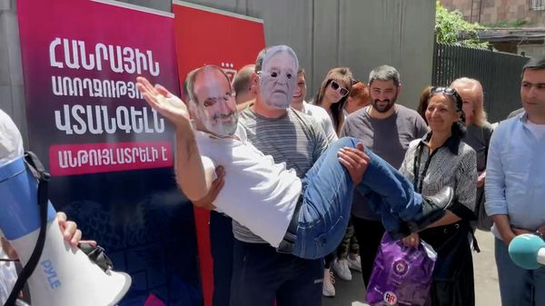 В Ереване проходит акция протеста в связи с деятельностью биолабораторий в стране - Sputnik Армения