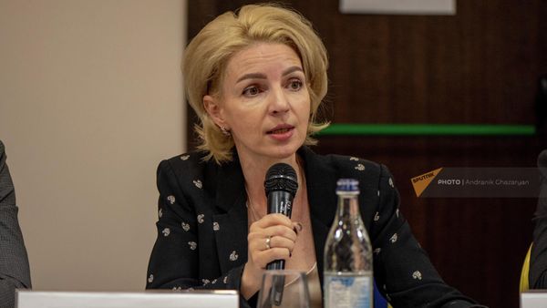 Торговый представитель России в Армении Анна Донченко на бизнес-форуме Армения и Удмуртия։ Doing Business (22 июня 2022). Еревaн - Sputnik Армения