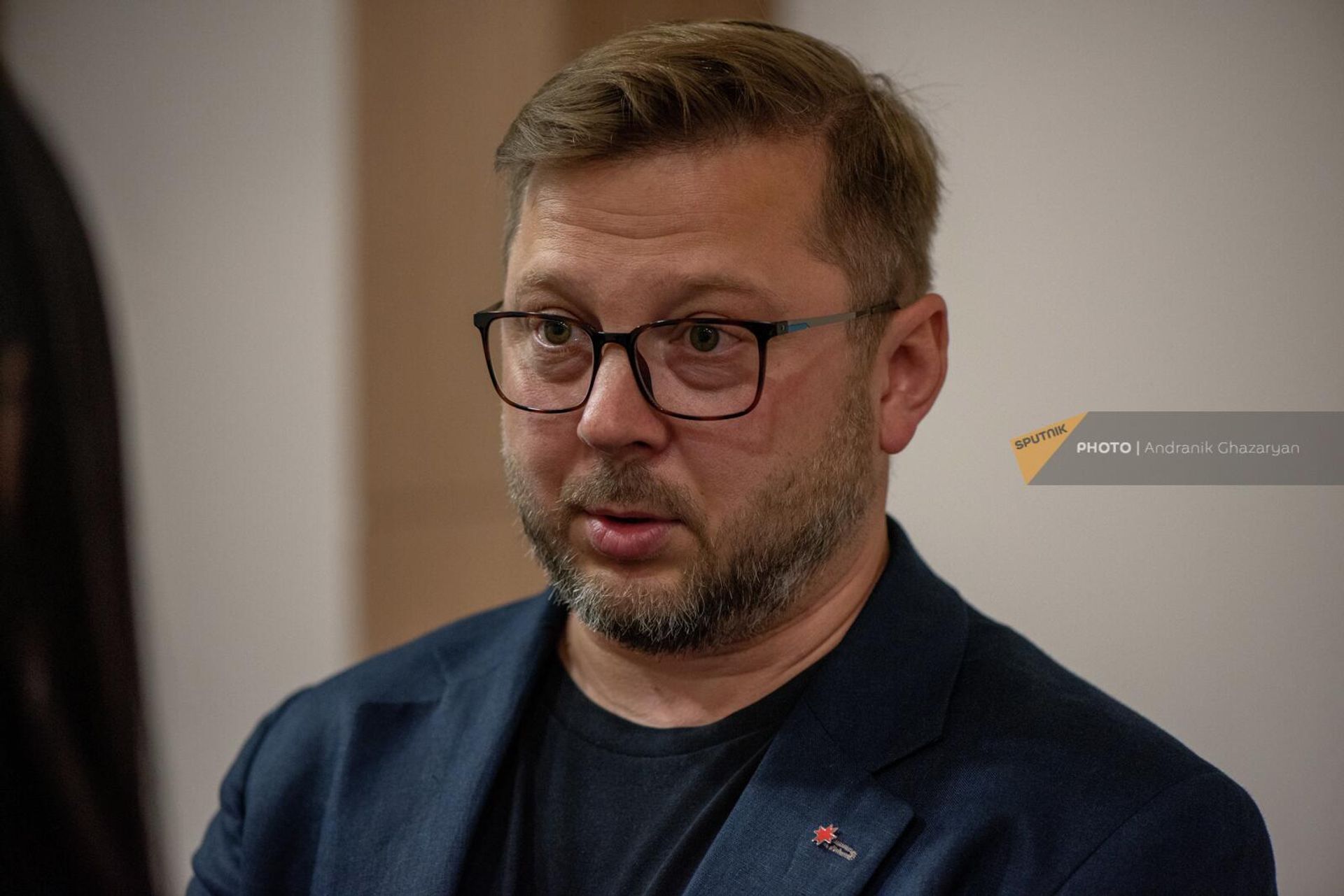 Гендиректор ООО АЙТИ ЛАБРУМ Евгений Соковиков на бизнес-форуме Армения и Удмуртия։ Doing Business (22 июня 2022). Еревaн - Sputnik Արմենիա, 1920, 22.06.2022