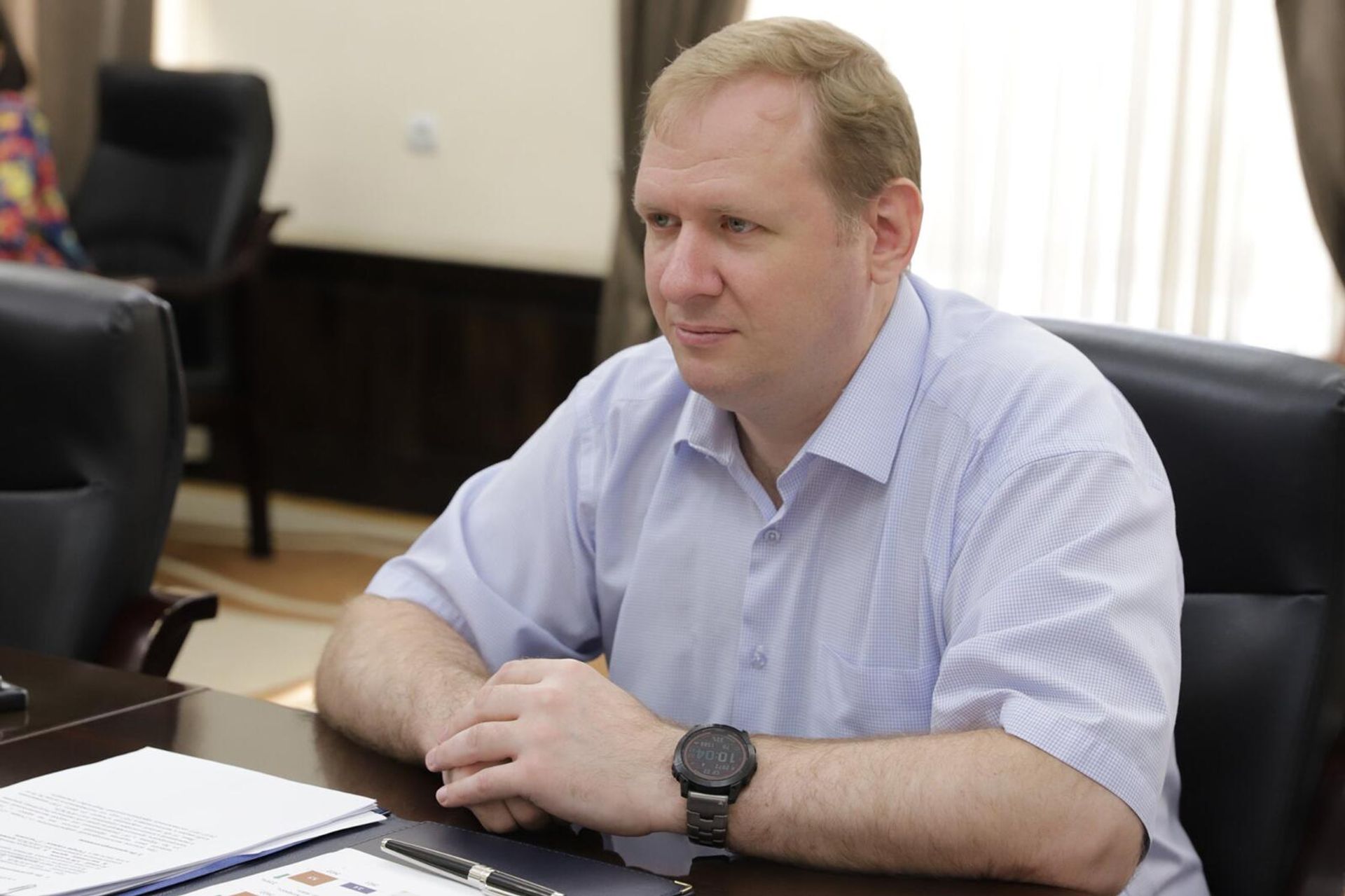 Губернатор Ширака Назели Багдасарян приняла генерального директора ЮКЖД Алексея Мельникова (22 июня 2022). Еревaн - Sputnik Արմենիա, 1920, 22.06.2022