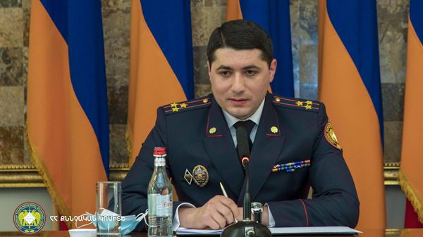 Председатель Следственного комитета Армении Аргишти Кярамян на расширенном заседании коллегии (31 января 2022). Еревaн - Sputnik Армения