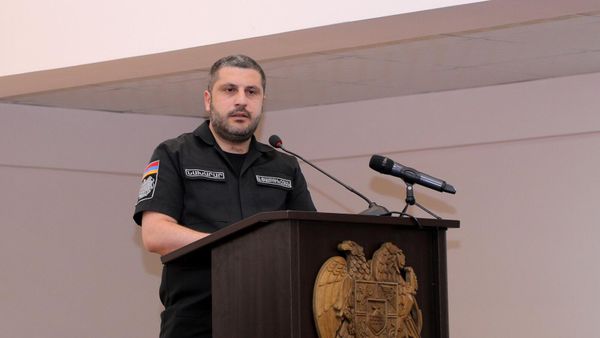 Подразделения спасательной службы МЧС подвели итоги за первое полугодие 2022 года во главе с министром Арменом Памбухчяном (6 июля 2022). Еревaн - Sputnik Армения