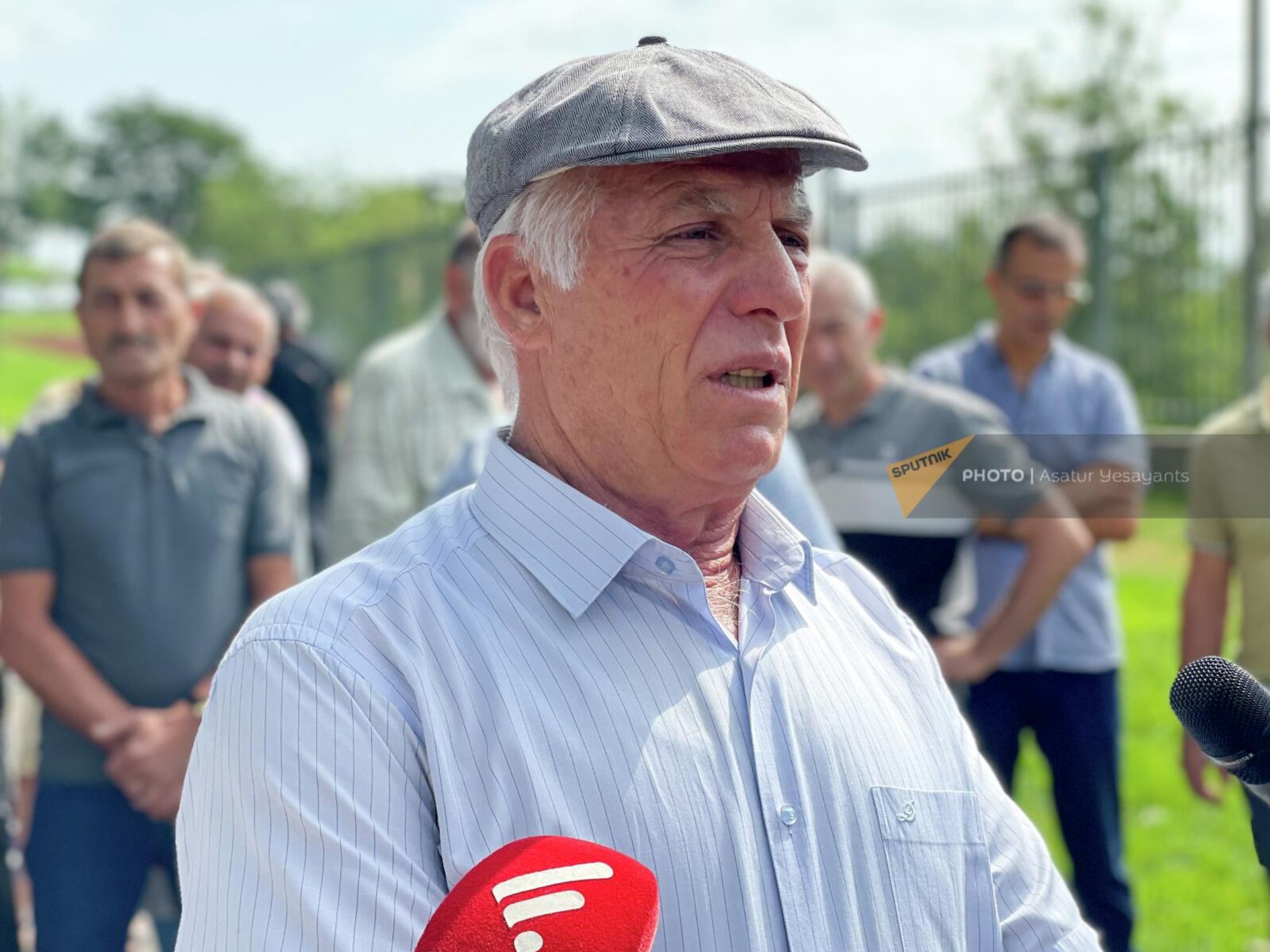 Акция протеста арцахцев у здания посольства США (8 августа 2022). Еревaн - Sputnik Արմենիա, 1920, 08.08.2022