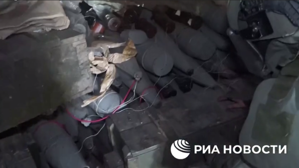 Несколько ящиков тротила и около 200 боеприпасов нашли под мостом по дороге в Мариуполь - Sputnik Армения
