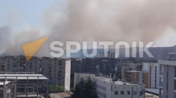 Близ Тбилиси горит лес и трава на горе Шавнабада - Sputnik Армения