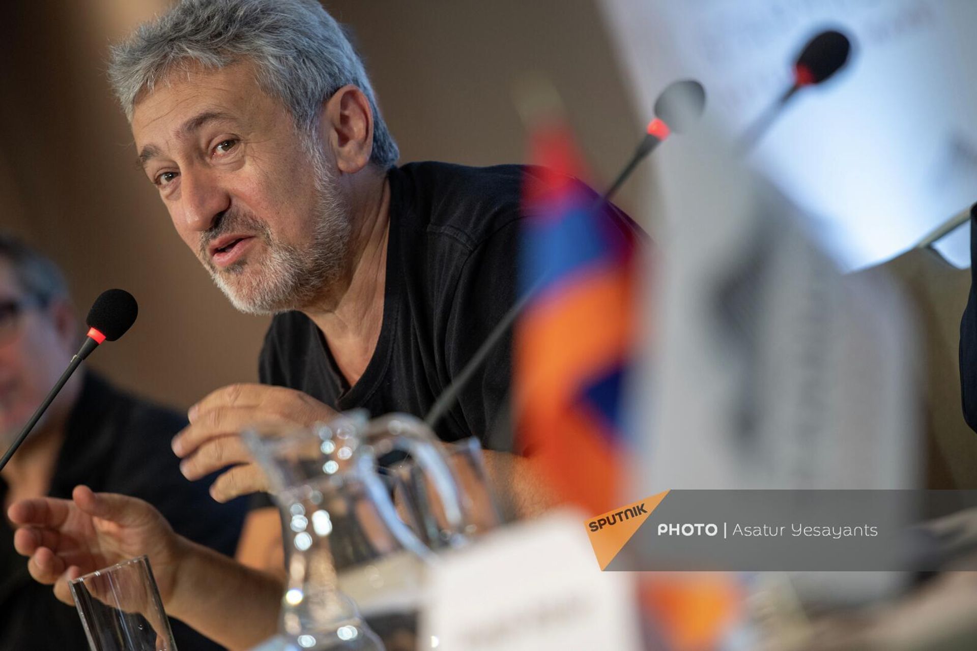 Гарик Исраелян на пресс-конференции фестиваля STARMUS (2 сентября 2022). Еревaн - Sputnik Արմենիա, 1920, 02.09.2022
