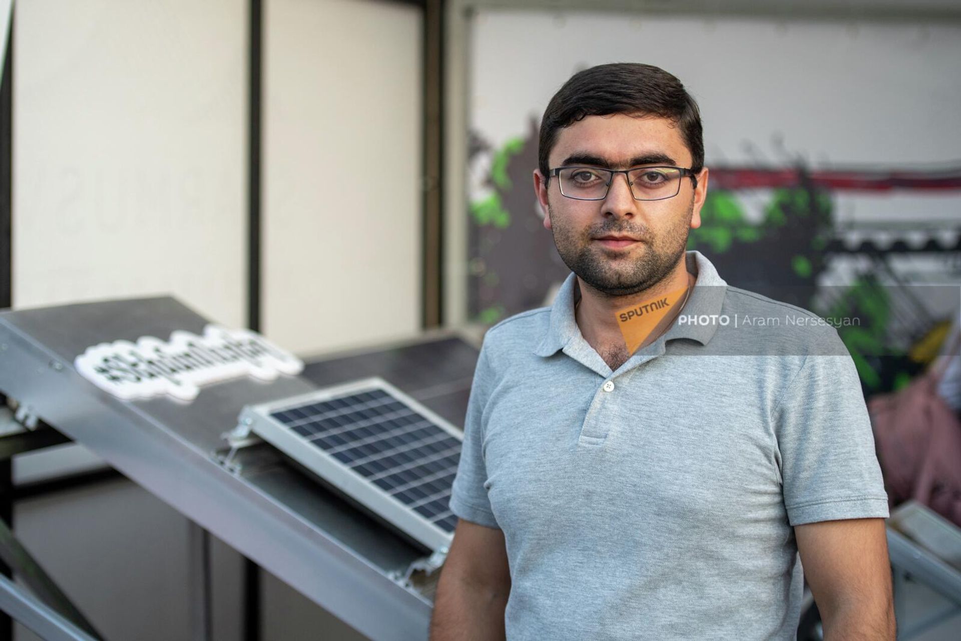 Главный инженер компании Solvar Systems Нарек Бадалян в городке занимательной науки в рамках фестиваля Starmus - Sputnik Армения, 1920, 08.09.2022
