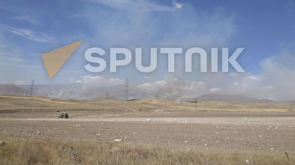 Панорама окрестностей горы Ишханасар после артобстрелов - Sputnik Армения