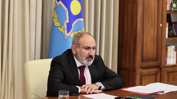 Под председательством премьер-министра Никола Пашиняна состоялось внеочередное заседание Совета коллективной безопасности ОДКБ, которое прошло в формате видеоконференции (1сентября 2022). Еревaн - Sputnik Армения