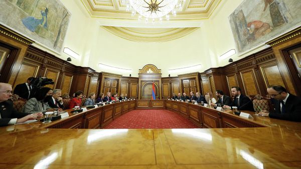 Премьер-министр Никол Пашинян принял спикера палаты представителей США Нэнси Пелоси (18 сентября 2022). Еревaн - Sputnik Армения