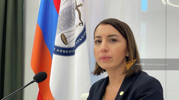 Омбудсмен Кристине Григорян во время пресс-конференции (7 октября 2022). Еревaн - Sputnik Армения