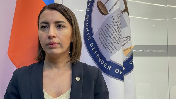 Омбудсмен Кристине Григорян во время пресс-конференции (7 октября 2022). Еревaн - Sputnik Армения