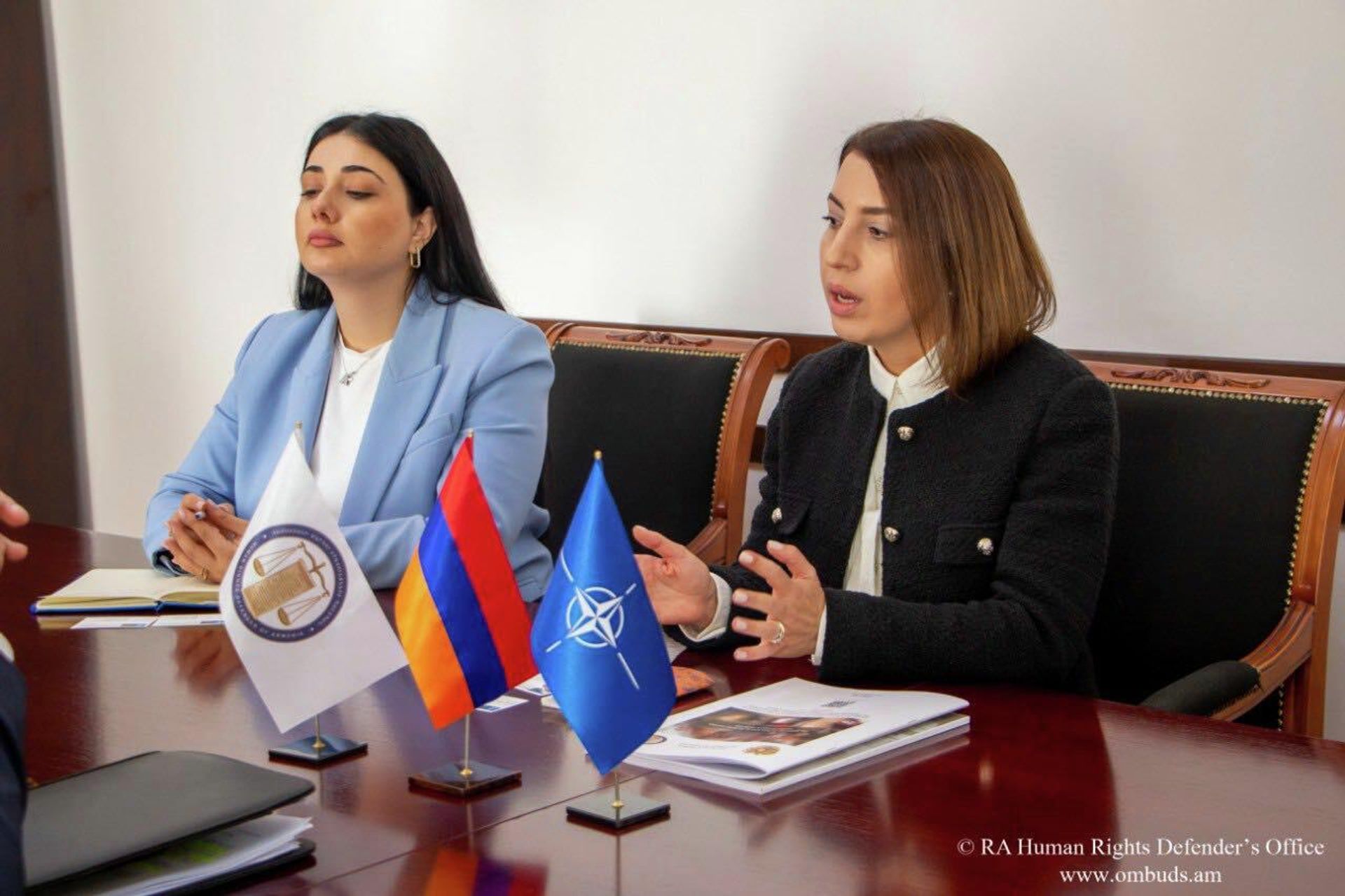 Омбудсмен Кристине Григорян приняла главу офиса связи НАТО в Грузии Александра Винникова (13 октября 2022). Еревaн - Sputnik Արմենիա, 1920, 13.10.2022