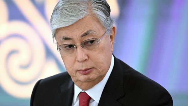 Президент Казахстана Касым-Жомарт Токаев на заседании глав государств - участников Содружества Независимых Государств (14 октября 2022). Астана - Sputnik Армения