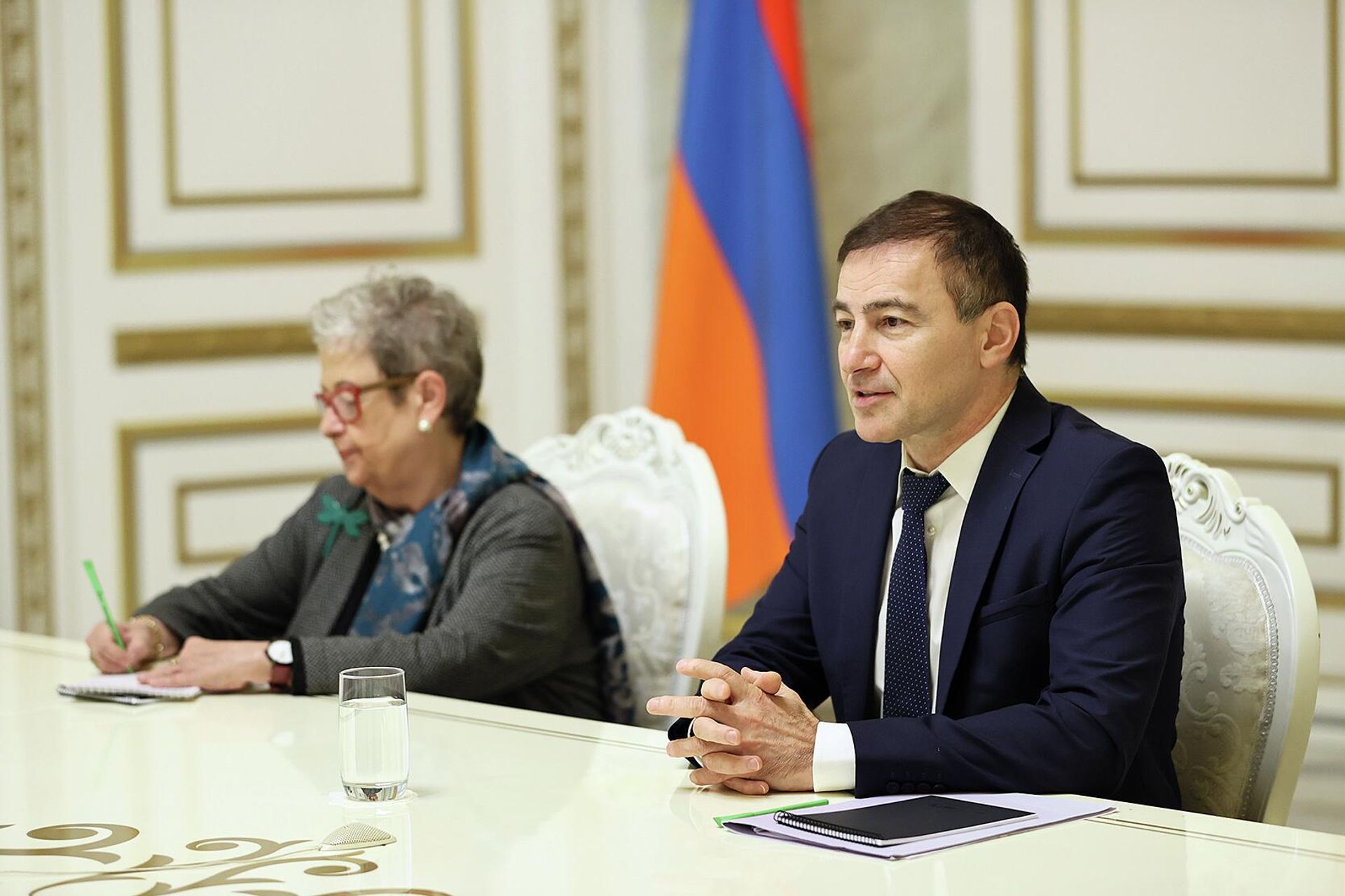 Премьер-министр РА Никол Пашинян принял постоянного принял докладчика Европейского парламента по вопросам Армении Андрея Ковачева (22 октября 2022). Еревaн - Sputnik Արմենիա, 1920, 22.10.2022