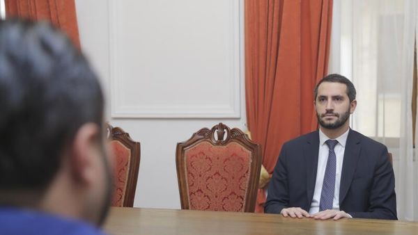 Вице-спикер НС Рубен Рубинян принял прибывших в Армению депутатов Европарламента (1 ноября 2022). Еревaн - Sputnik Армения
