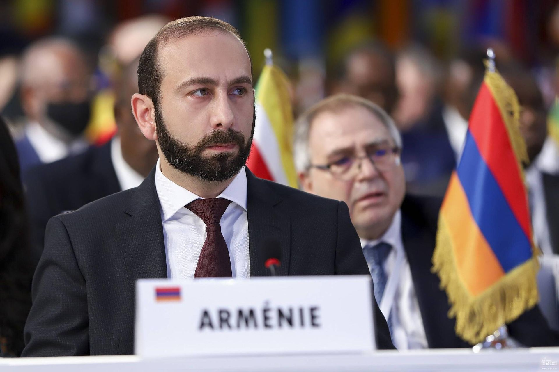 Министр иностранных дел Армении Арарат Мирзоян во время 43-й сессии министерской конференции Франкофонии (18 ноября 2022). - Sputnik Արմենիա, 1920, 18.11.2022