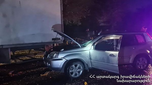 ДТП на первом километре автодороги Ереван - Маргара (25 ноября 2022). Армавир - Sputnik Армения