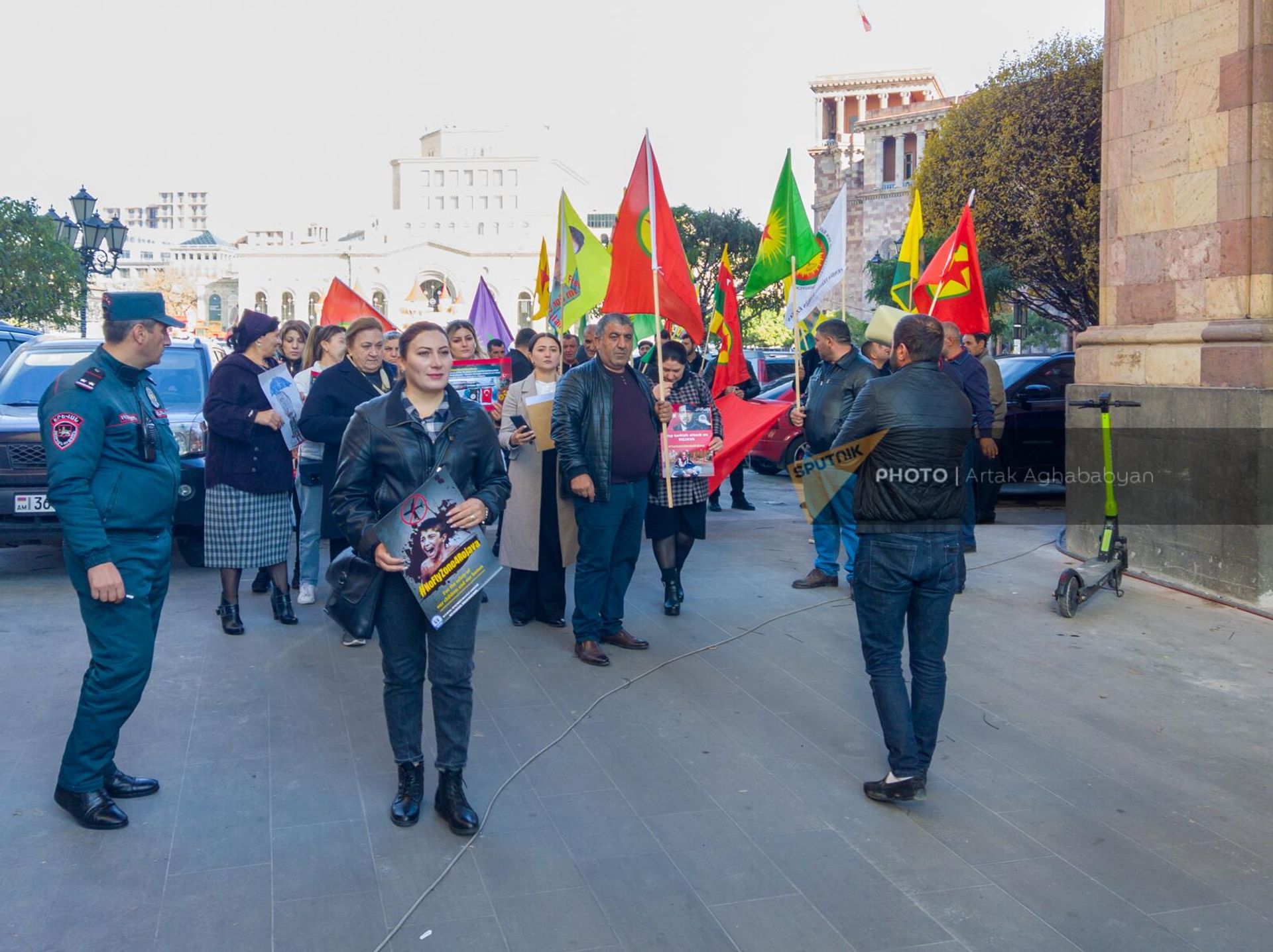 Акция протеста курдской общины Армении против политики Турции (28 ноября 2022). Еревaн - Sputnik Արմենիա, 1920, 28.11.2022
