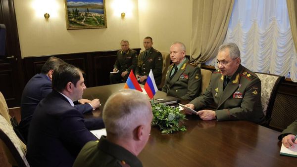 Министр обороны Сурен Папикян принял участие в совместном совещании министров обороны стран ШОС и СНГ, где представил ситуацию, создавшуюся в регионе в результате последней военной агрессии Азербайджана (9 декабря 2022). Москва - Sputnik Армения