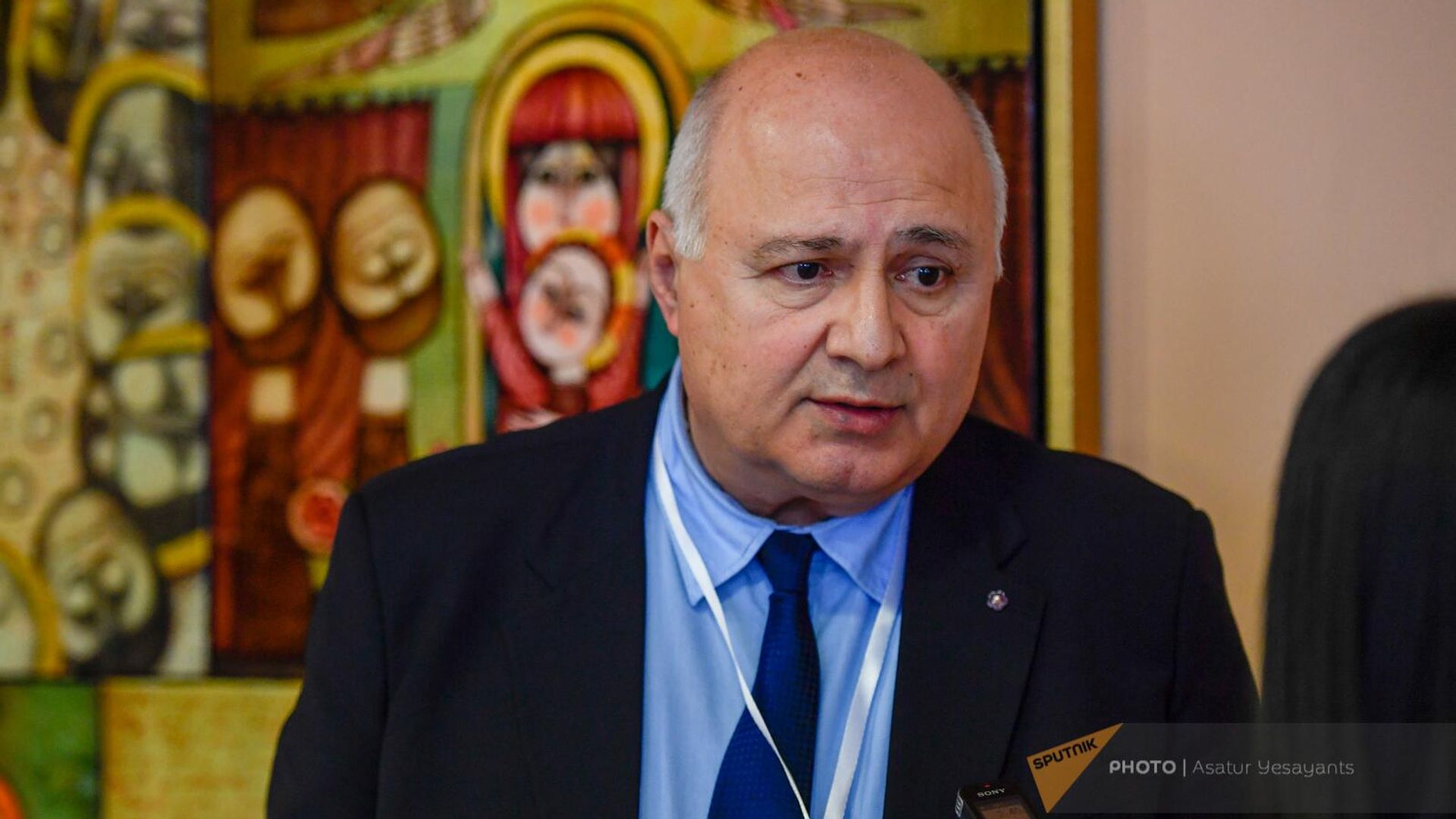Директор музея-института Геноцида армян Арутюн Марутян на четвертом глобальном форуме против преступления геноцида (12 декабря 2022). Еревaн - Sputnik Армения, 1920, 14.12.2022