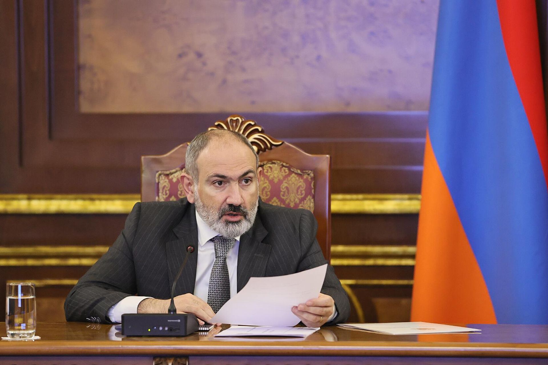 Третье заседание Инвестиционного комитета состоялось в правительстве под руководством премьер-министра Никола Пашиняна (21 декабря 2022). Еревaн - Sputnik Արմենիա, 1920, 21.12.2022