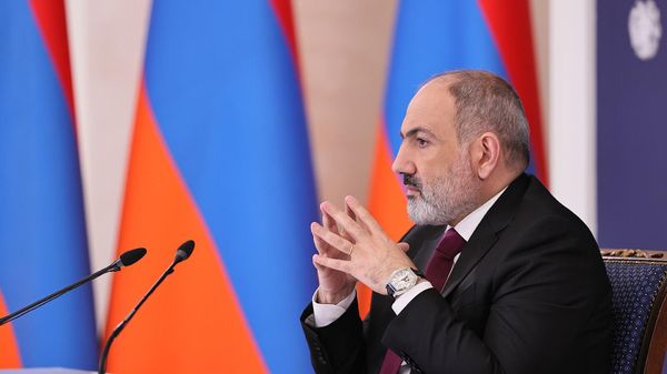 Пресс-конференция премьер-министра Никола Пашиняна (10 января 2023). Еревaн - Sputnik Армения