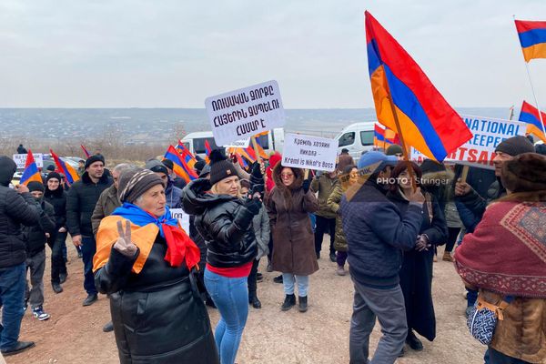 Բողոքի ակցիա Գյումրիում ռուսական ռազմաբազայի մոտ - Sputnik Արմենիա