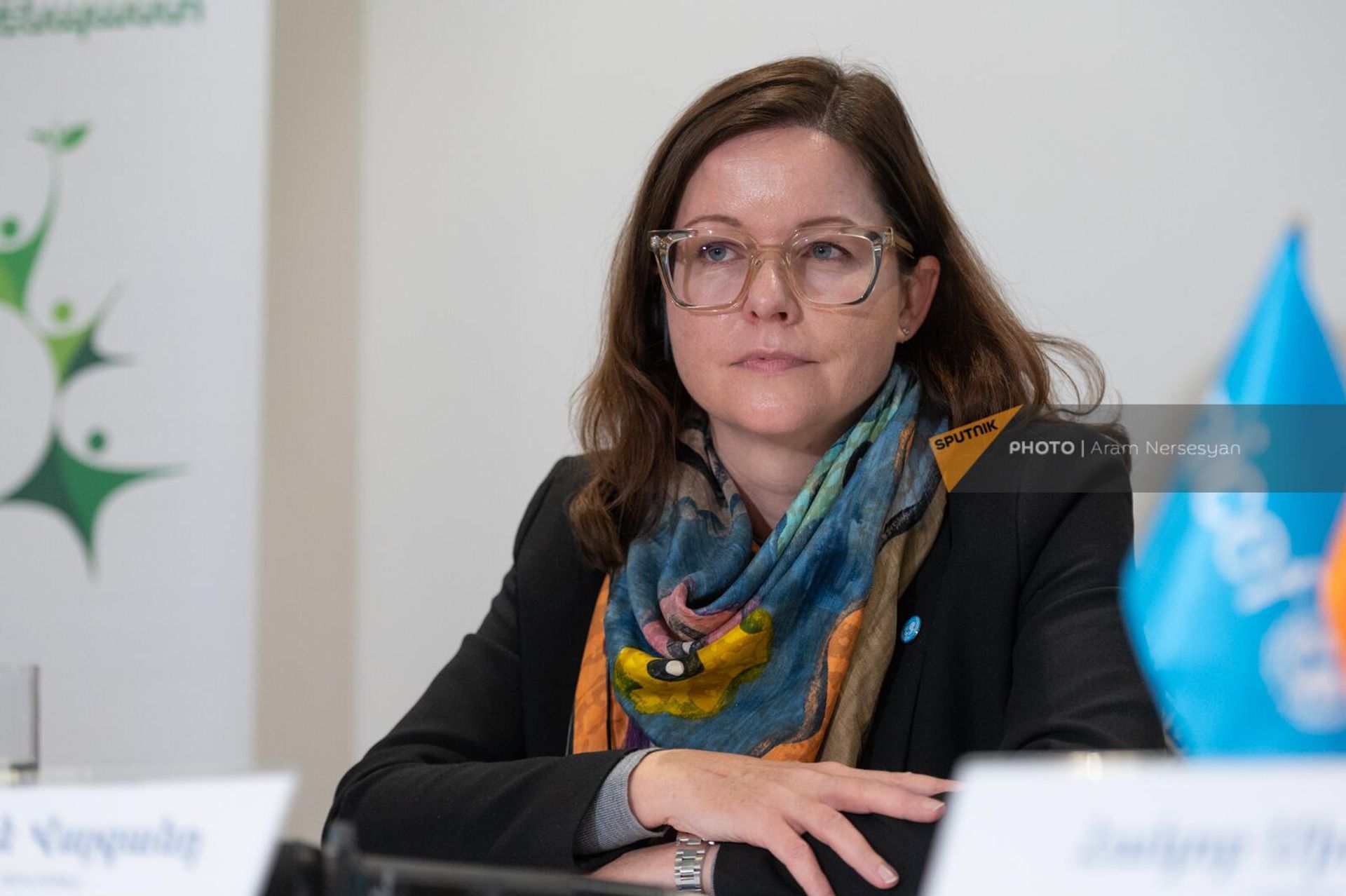 Представитель ЮНИСЕФ в Армении Кристина Вайганд на подписании межправительственной декларации о борьбе с изменением климата (18 января 2023). Еревaн Представитель ЮНИСЕФ в Армении Кристина Вайганд на подписании межправительственной декларации о борьбе с изменением климата (18 января 2023). Еревaн - Sputnik Армения, 1920, 18.01.2023
