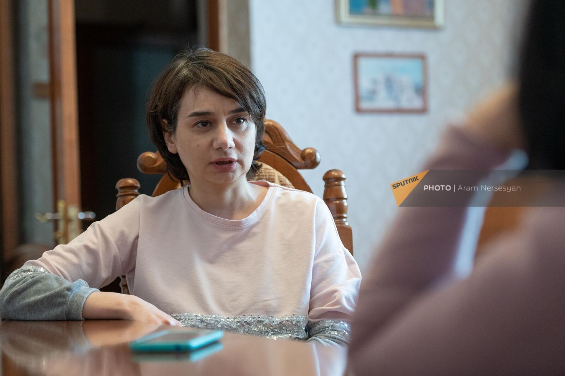 Лусине Гарибян беседует с корреспондентом Sputnik Армения - Sputnik Արմենիա, 1920, 27.01.2023