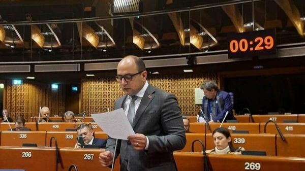 Выступление члена делегации Национального собрания Армении Айка Мамиджаняна на зимней сессии ПАСЕ (27 января 2023). Страсбург - Sputnik Армения