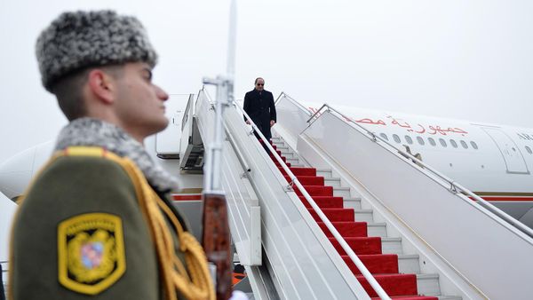 Президент Египта Абдель Фаттах ас-Сиси прибыл в Армению с официальным визитом (28 января 2023). Еревaн - Sputnik Армения