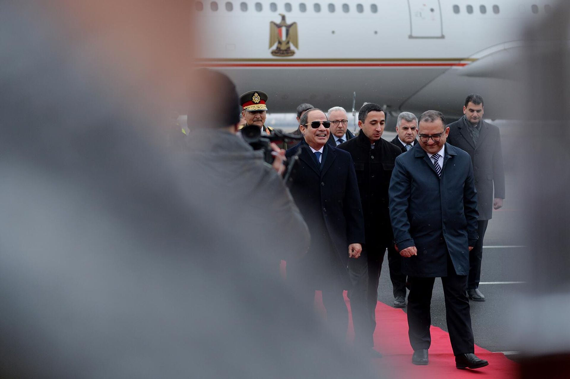 Президент Египта Абдель Фаттах ас-Сиси прибыл в Армению с официальным визитом (28 января 2023). Еревaн - Sputnik Արմենիա, 1920, 28.01.2023