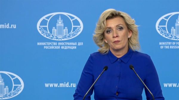Мария Захарова во время очередного брифинга (1 февраля 2023). Москвa - Sputnik Армения