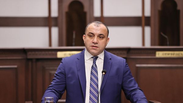 Председатель Конституционного суда Армен Диланян на мероприятии, посвященном 27-летию КС (6 февраля 2023). Еревaн - Sputnik Армения