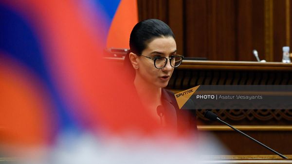 Генпрокурор Анна Вардапетян на очередном заседании НС Армении (7 февраля 2023). Ереван - Sputnik Армения