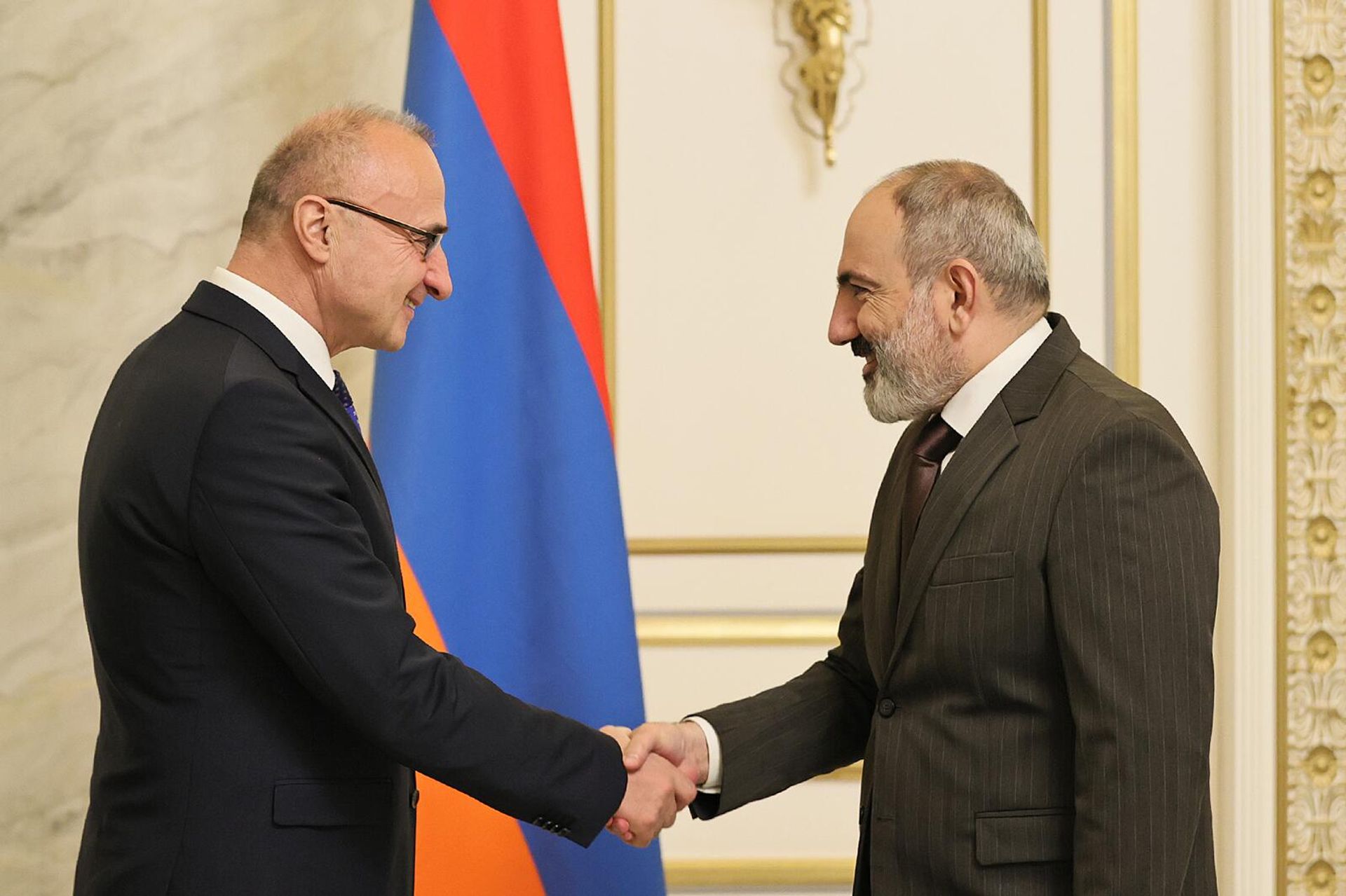 Премьер-министр Никол Пашинян принял главу МИД Хорватии Гордана Грлич-Радмана (8 февраля 2023). Еревaн - Sputnik Արմենիա, 1920, 08.02.2023