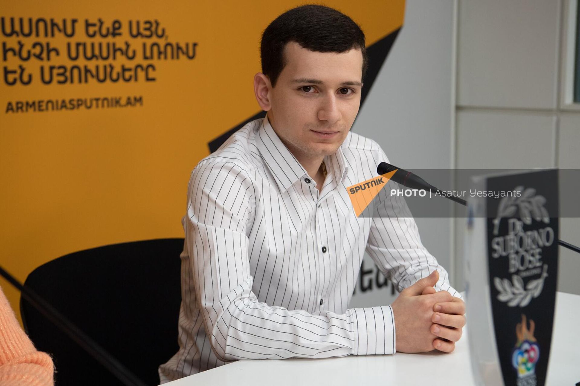Гор Аветисян на пресс-конференции на тему Национальная кухня Армении: удачи, задачи, проблемы (17 февраля 2023). Еревaн - Sputnik Արմենիա, 1920, 17.02.2023