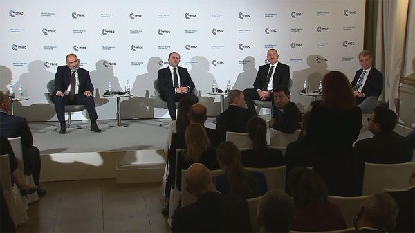 Панельная дискуссия по теме Укрепление безопасности на Южном Кавказе с участием лидеров Южно-кавказских республик (18 февраля 2023). Мюнхен - Sputnik Армения