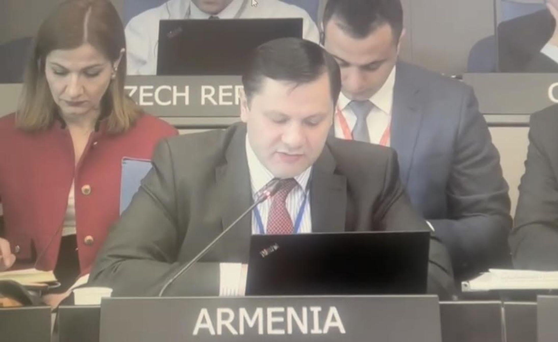Выступление Армана Хачатряна о незаконном блокировании Азербайджаном Лачинского коридора на заседании Комитета министров Совета Европы (22 февраля 2023). - Sputnik Արմենիա, 1920, 22.02.2023