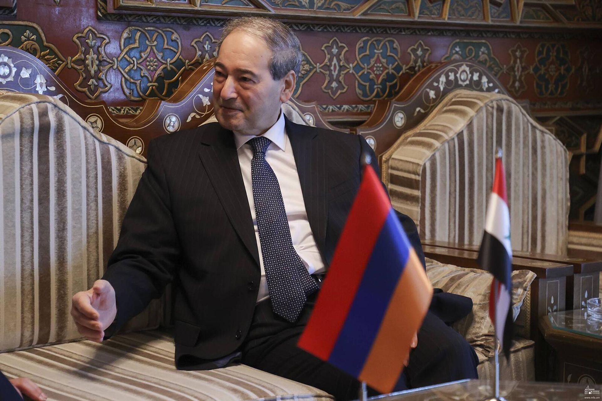 Встреча министров иностранных дел Армении и Сирии Арарата Мирзояна и Фейсала Аль-Микдада (23 февраля 2023). Дамаск - Sputnik Արմենիա, 1920, 23.02.2023
