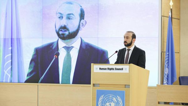 Министр иностранных дел Армении Арарат Мирзоян принял участие в 52-м заседании Совета ООН по правам человека (28 февраля 2023). Женевa - Sputnik Армения